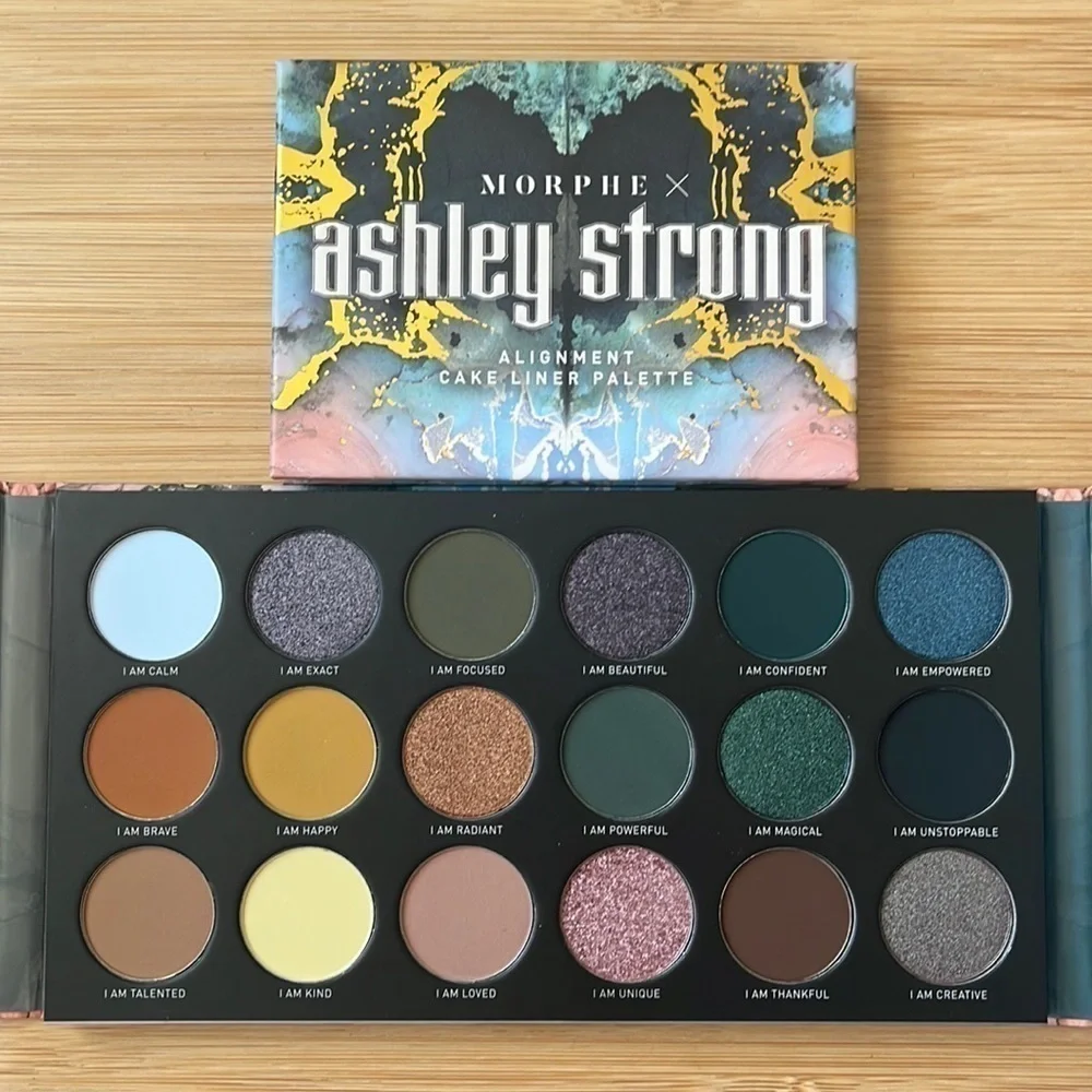 Brand New Morphe Ashley Strong Affirmation Magic Eyeshadow Palette & Cake Liner
